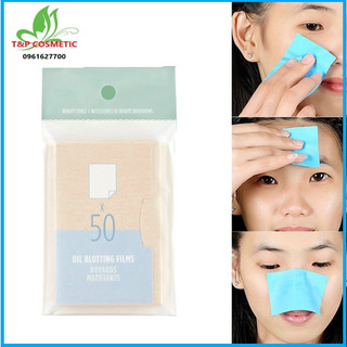 50 miếng Giấy Thấm Dầu Daily Beauty Tools Oil Blotting Films