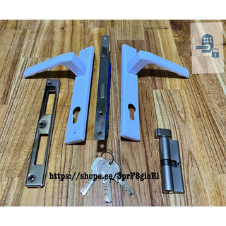 Khóa đơn điểm cửa nhựa lõi thép loại tốt sử dụng cửa phòng - cửa WC
