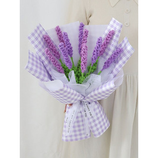 Hoa lavender len handmade làm bó hoa, quà tặng, trang trí. 18k/cành