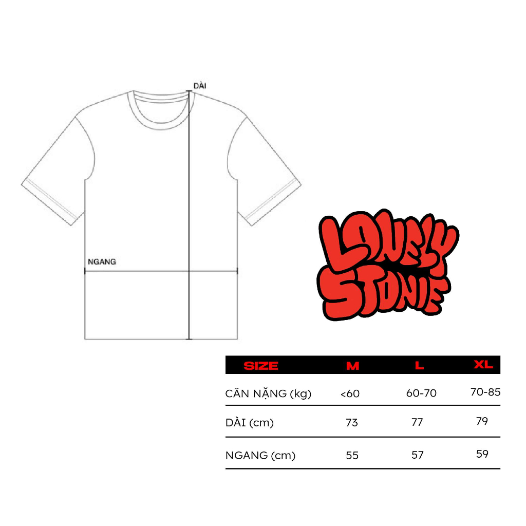 Áo Phông LONELICIAGA Màu Trắng - Chất Liệu 100% Cotton Form Unisex Dáng Xuông Cho Nam/Nữ
