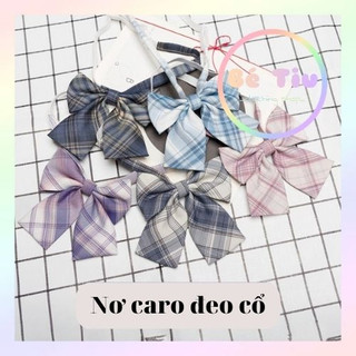 Đồng Phục Nơ Cổ Họa Tiết Sọc Nhiều Màu Thời Trang Nữ Sinh Nhật Bản | Bé Tiu Clothing