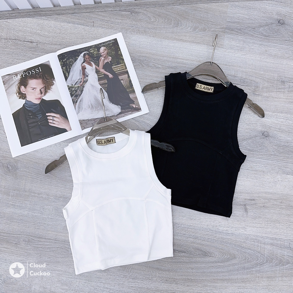 Áo Sát Nách Ba Lỗ Dáng Croptop Gân Li Chất Cotton Mềm Co Giãn 4 Chiều Siêu Thoáng Mát Và Bền Mầu - Mã Số: SN03069