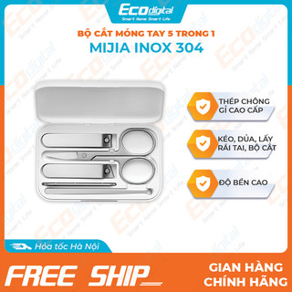 Bấm móng tay bộ bấm móng cao cấp chống gỉ sét 5 món inox 304 Xiaomi Mijia