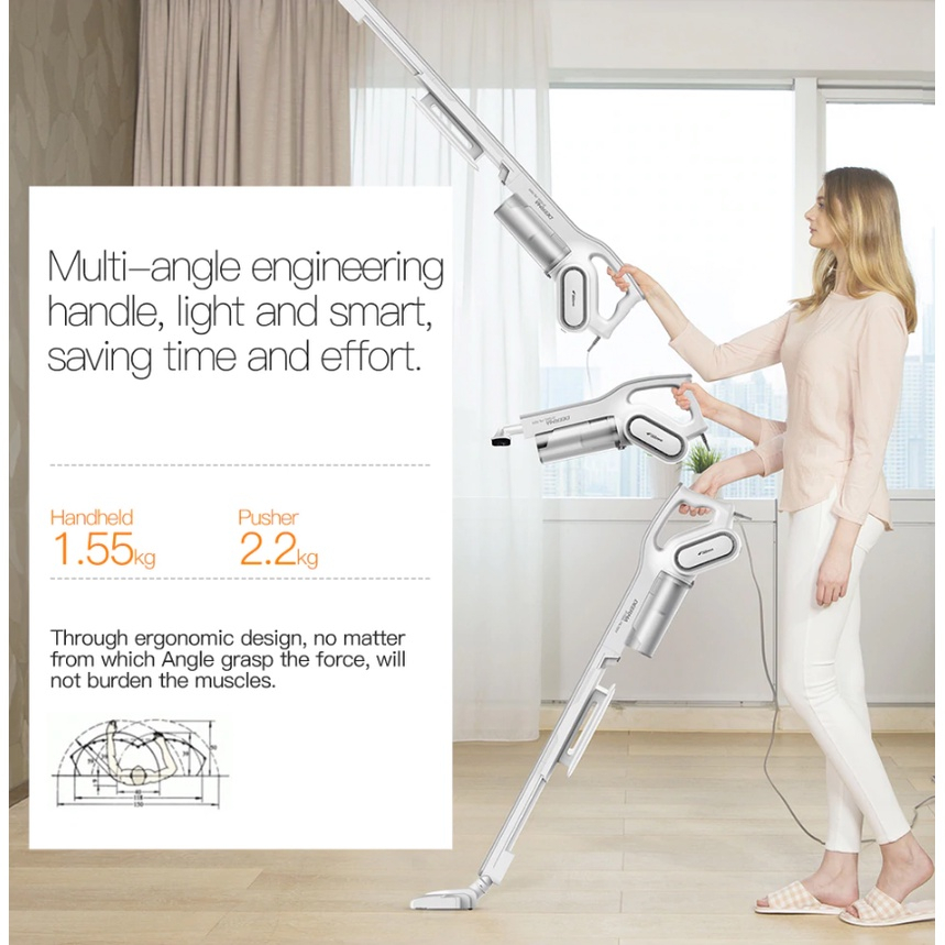 Máy hút bụi cầm tay mini deerma thông minh DX115C và DX700