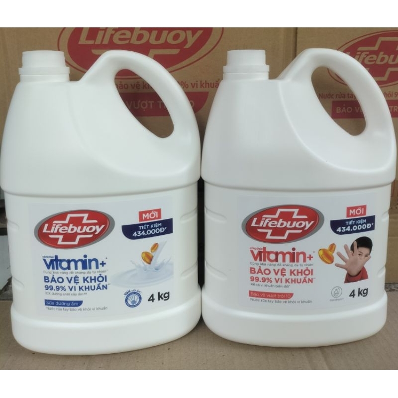Nước rửa tay Lifebuoy Chuyên dụng Bảo vệ vượt trội   4KG