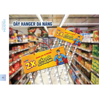 Bảng treo kèm Dây hanger nhựa, bảng treo sản phẩm, bảng treo bim bim, Bảng treo snack, đồ ăn vặt (Giao mẫu ngẫu nhiên)