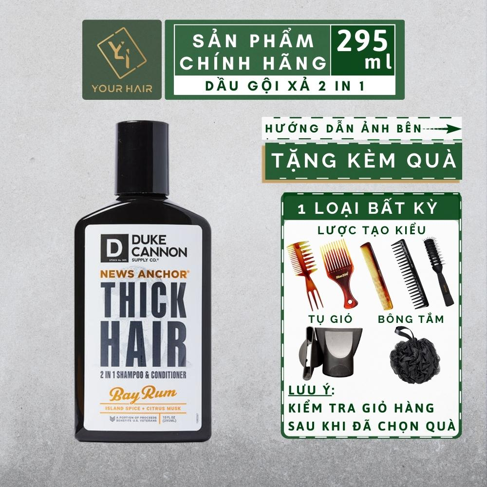 Dầu gội xả 2 trong 1 Duke Cannon NEWS ANCHOR 2-IN-1 HAIR WASH - Bay Rum - 295 ml