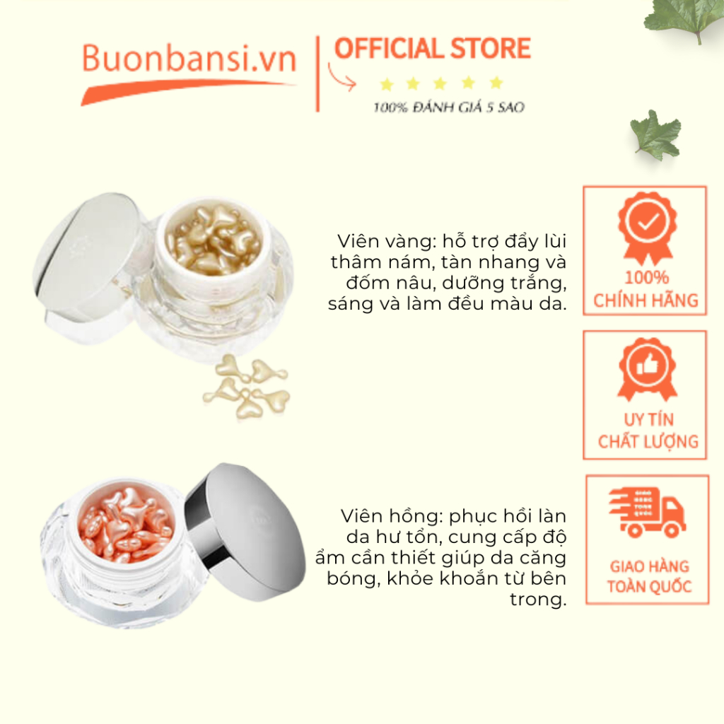 Serum Sụn Mũi Cá Hồi DDS Richness Capsule 330mg 48 Viên Nhật Bản - 2 Loại Viên Hồng Và Viên Vàng