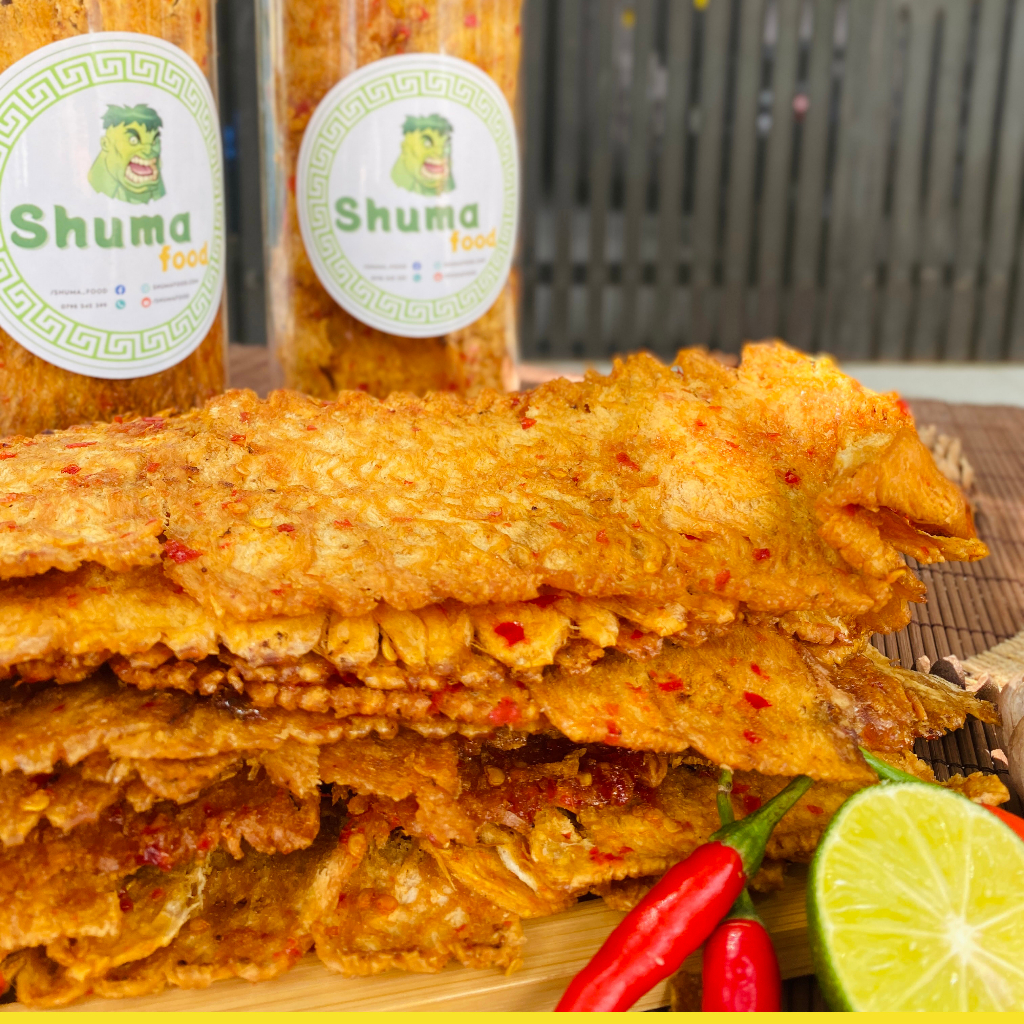 Khô mực cán tẩm gia vị SHUMAFOOD thượng hạng dai ngon, đậm vị chuẩn đồ ăn vặt Việt Nam