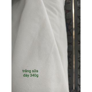 Vải bố canvas trắng sữa dày khổ 1.6m x5m
