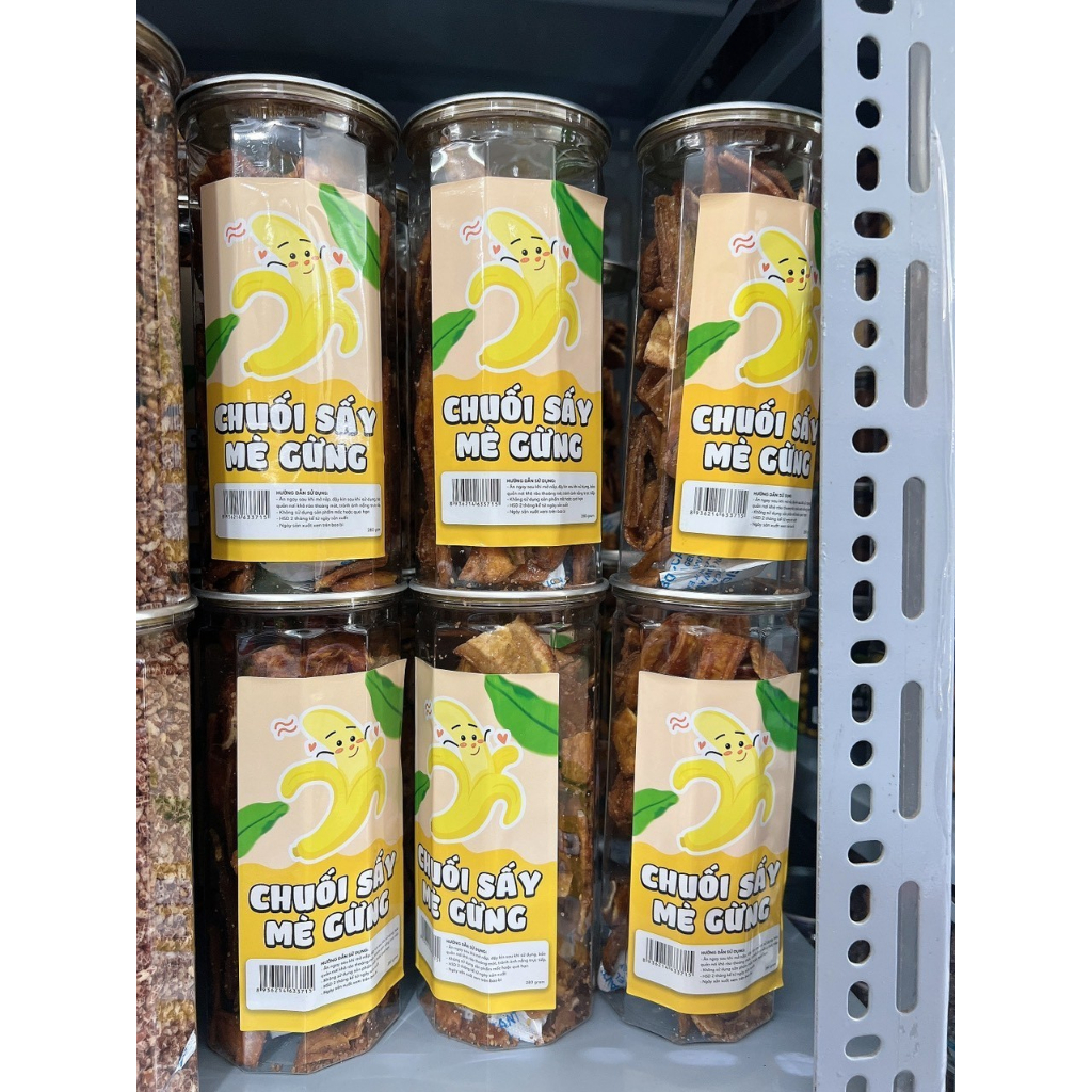 CHUỐI SẤY MÈ GỪNG 280G