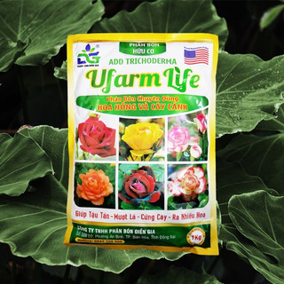 Phân bón hữu cơ chuyên cho hoa hồng ufarm life - 1kg