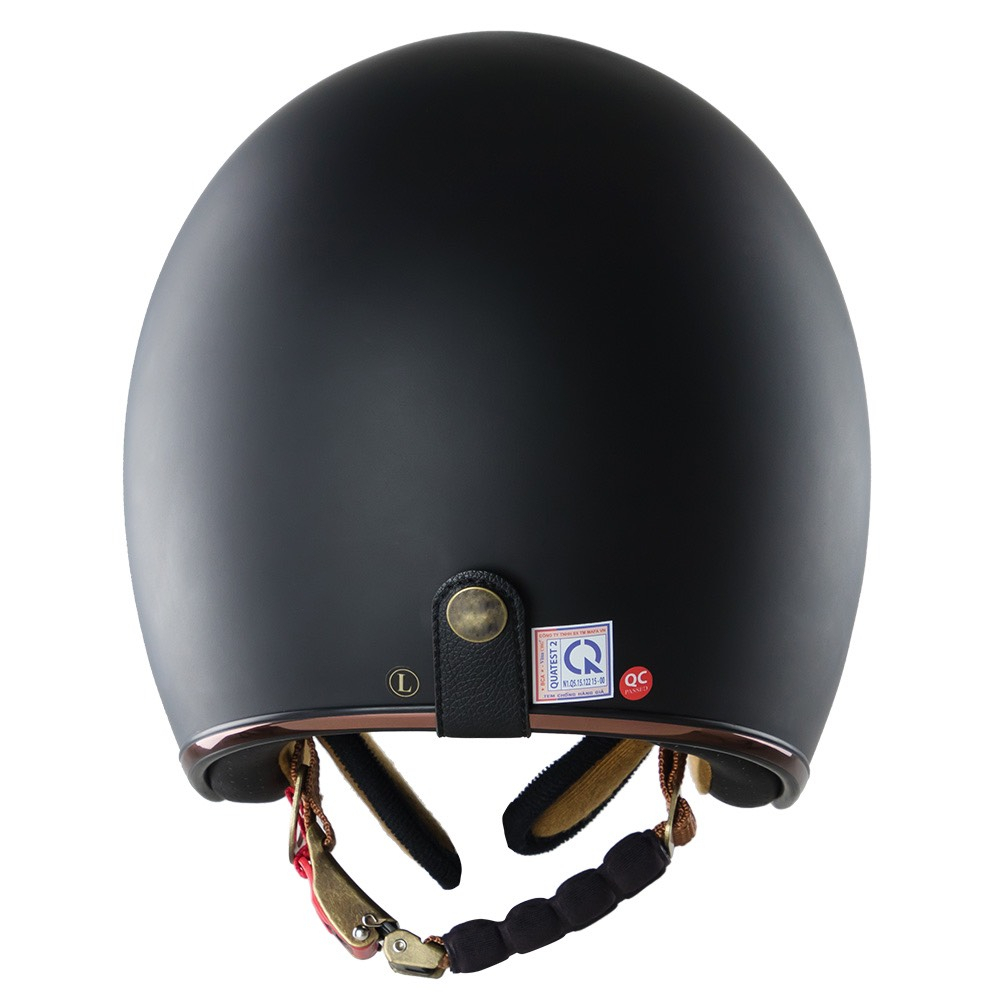 Mũ bảo hiểm trùm ¾ đầu cao cấp – Royce XH15 - Màu Đen nhám – Hàng chính hãng – Bảo hành 12 tháng