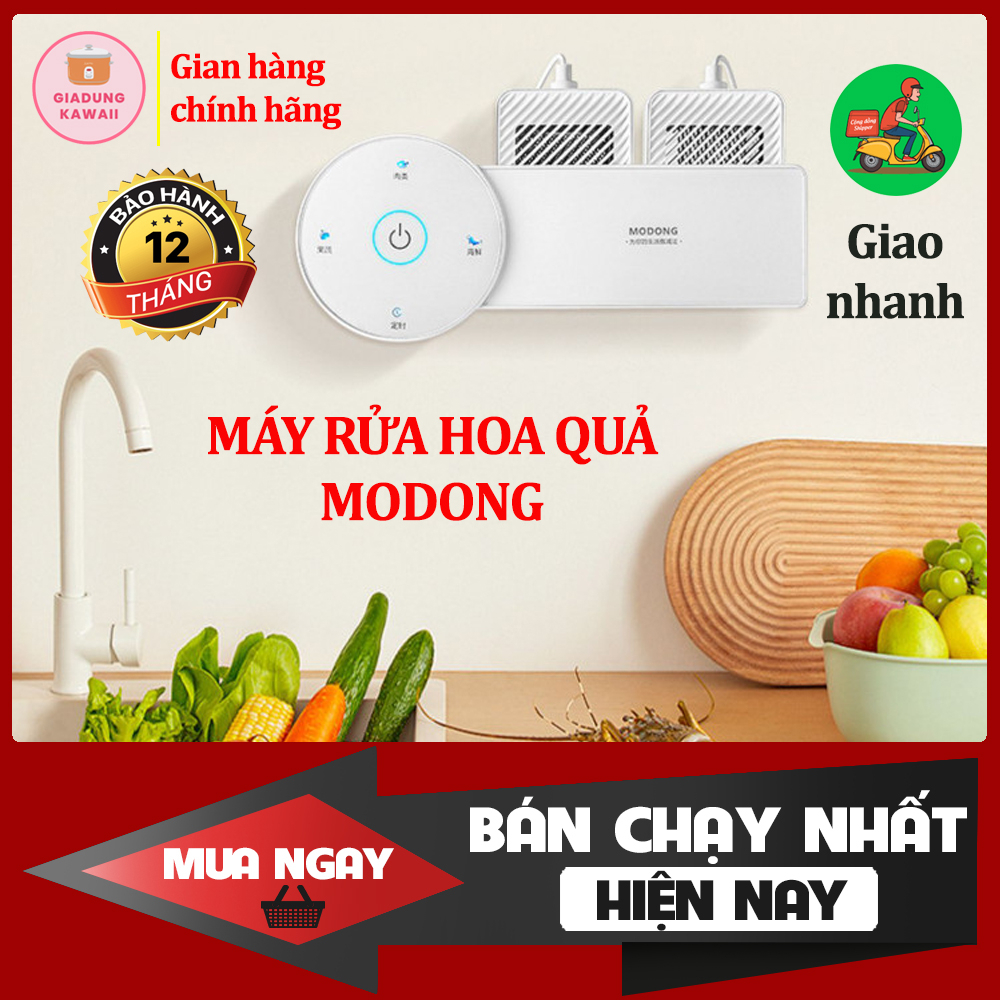 Máy Rửa Rau Quả Modong - Máy Khử Trùng Tiệt Trùng Hoa Quả Thực Phẩm Tự Động MD-GS213 - Bảo Hành 12 Tháng