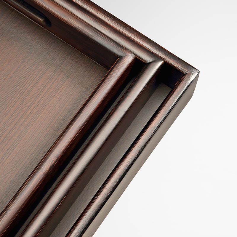 Khay gỗ đựng bình trà, tách trà,ấm trà bánh kẹo, trang trí bàn tiếp khách sang trọng - 33 cm, 36cm