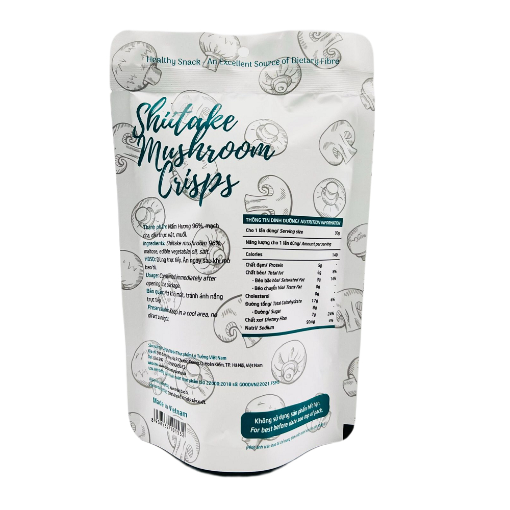 Snack Nấm Ăn Vặt Healthy Từ Nấm Nguyên Chất, Sản Xuất Tại Việt Nam