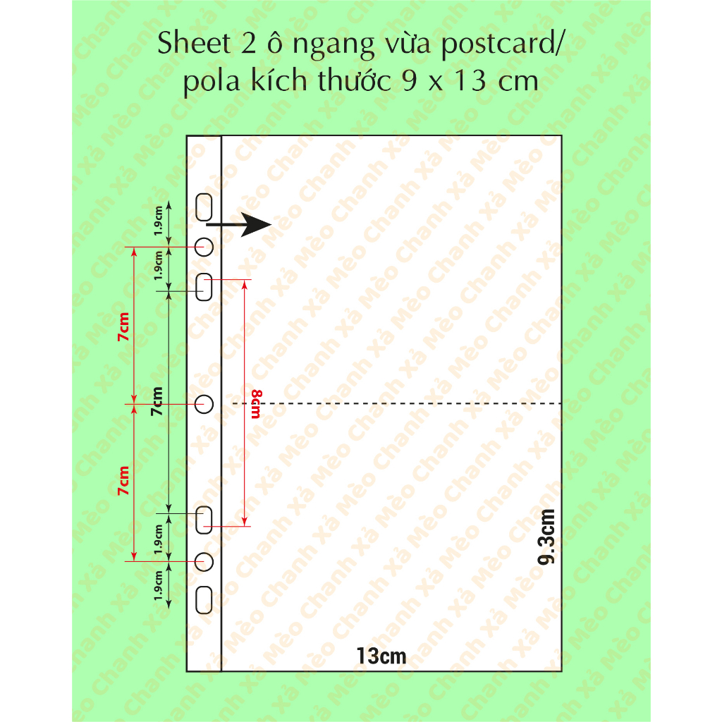 SHEET A5 MeeT dành cho binder 3 còng, đựng card album, postcard, thẻ bài nhân phẩm,...