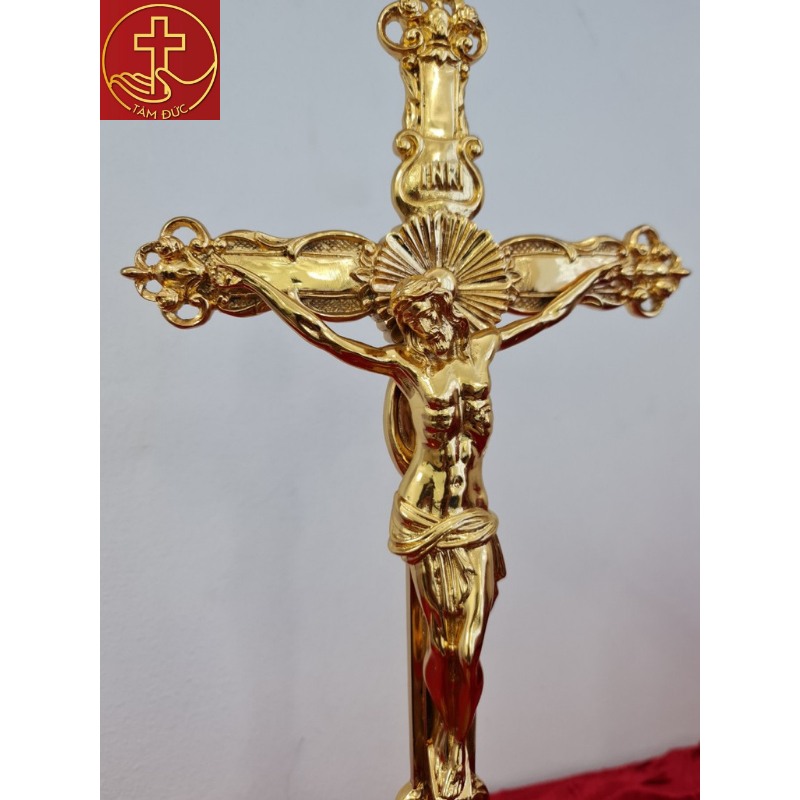 Thánh Giá hoa hồng - Vật Phẩm Công Giáo Gratia - Tượng Công Giáo - Tượng đồng