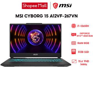  Laptop MSI Cyborg 15 A12VF-267VN i7-12650H | 8GB | 512GB | GeForce RTX 4060 8GB