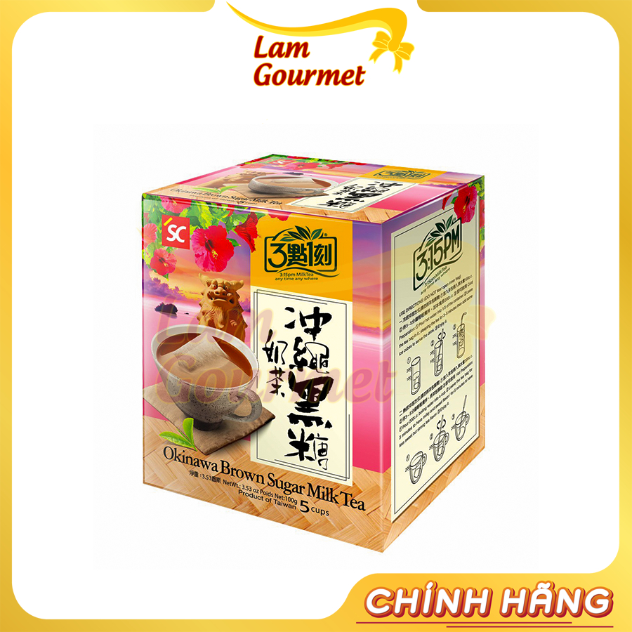 Trà Sữa 3:15pm Đường Nâu Okinawa Đài Loan - Lam Gourmet