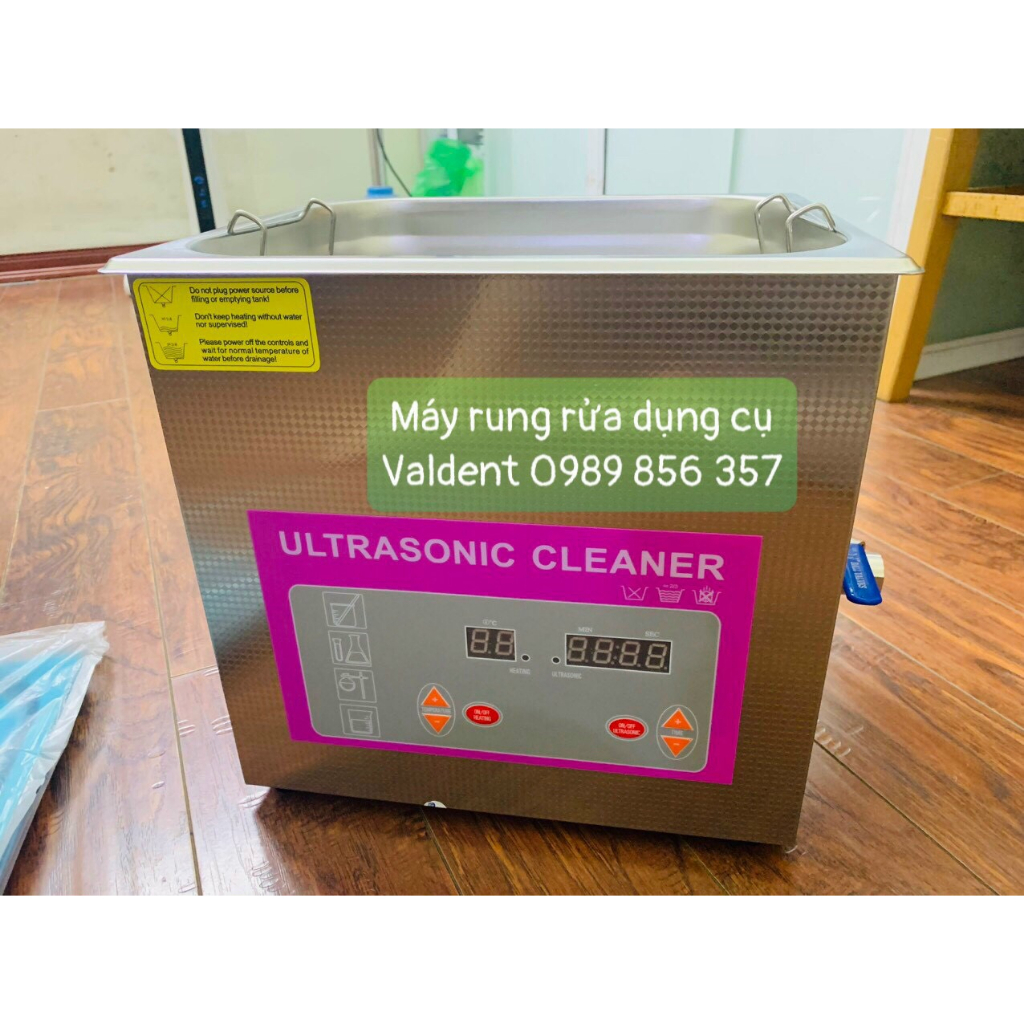MÁY RUNG RỬA DỤNG CỤ NHA KHOA, PHẪU THUẬT, ĐỒ DÙNG, TRANG SỨC BẰNG SÓNG SIÊU ÂM [ Bảo hành chu đáo 1 năm]