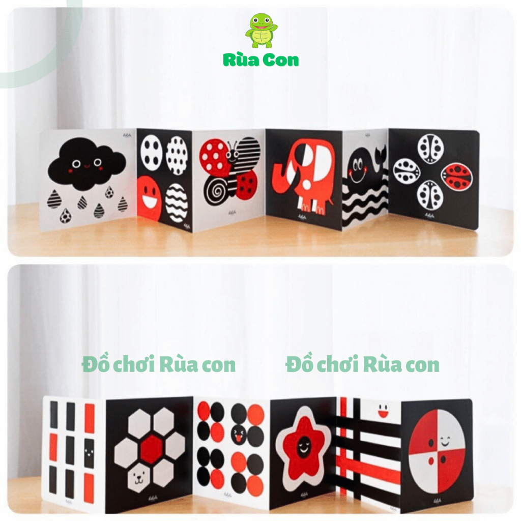 Tranh kích thích thị giác cho trẻ sơ sinh 0-2 tuổi. Thẻ thị giác hàng Việt Nam hình ảnh tương phản phát triển thị giác