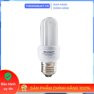 Đèn compact điện quang đq-cfl-2u-t4-8w-dl-e27 ánh sáng trắng - hàng chính hãng