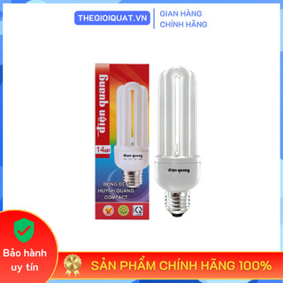 Đèn compact csn điện quang đq-cfl-3u-t4-14w-dl-e27 ánh sáng trắng - hàng chính hãng