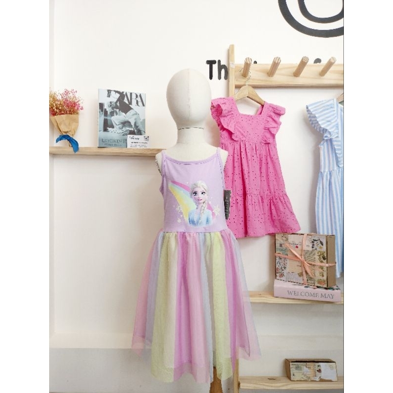 Váy bé gái HM Authentic cầu vồng Elsa