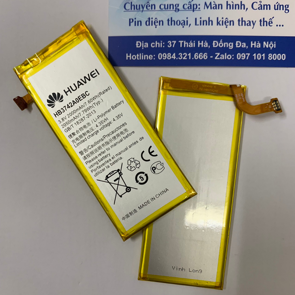 Pin Huawei P6 / G6 / G620/ G621 / G620S / G630 / P7 Mini / Honor 4 / Hb3742A0EBC