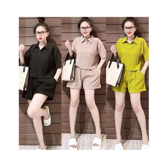 Set Bigsize(58kg-95kg) Quần Đùi Áo Tay Ngắn Cổ Bẻ,Set Quần Áo Mùa Hè Big Size Chất Thun Xốp Mát Mẻ SXOP