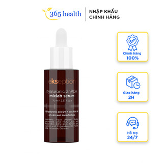 Serum HA + 5% B3 sáng da, mờ thâm mụn Ekseption Hyaluronic Niacin 75ml