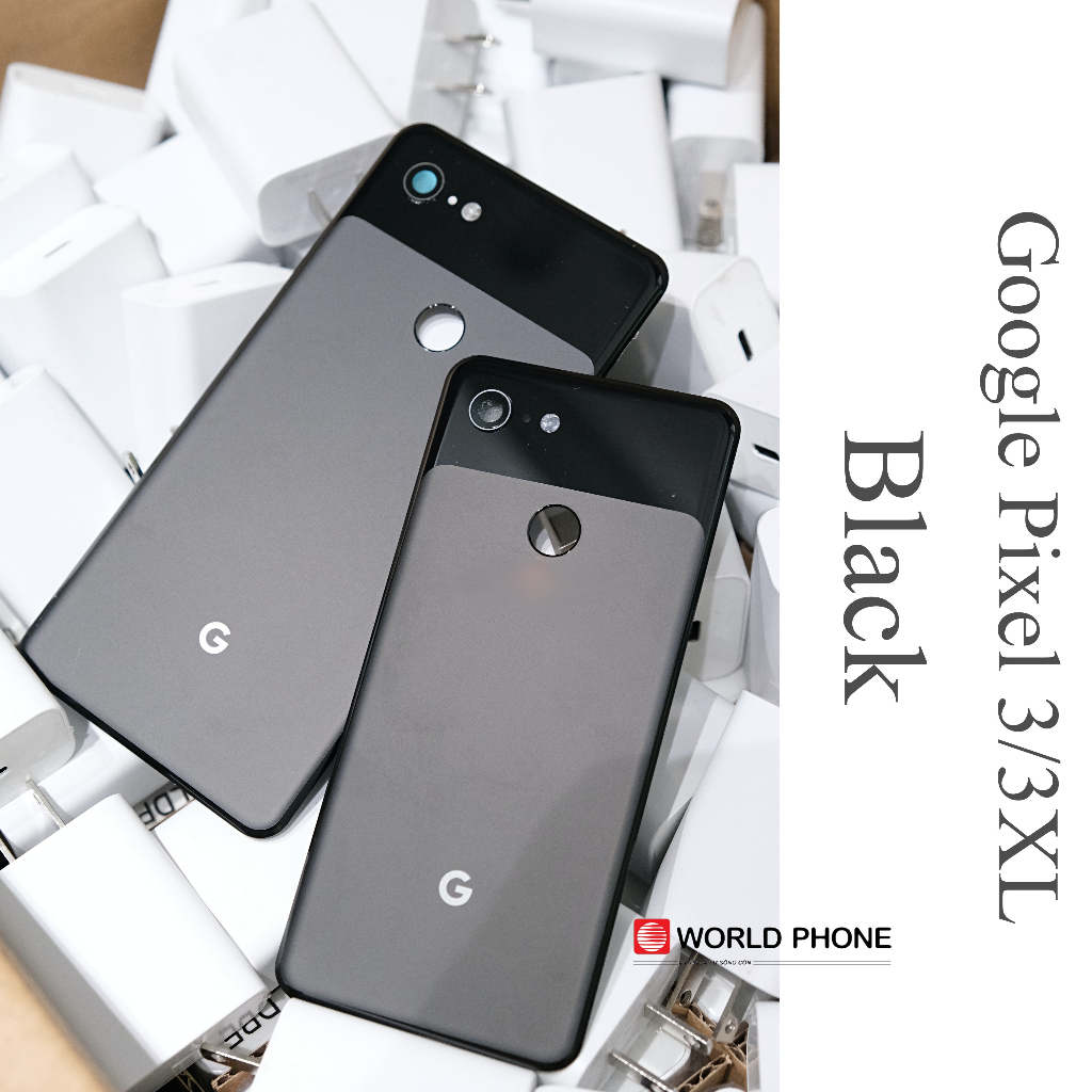 Nắp lưng cho GG Google Pixel 3 _ 3XL kèm keo lưng,có khung kính camera
