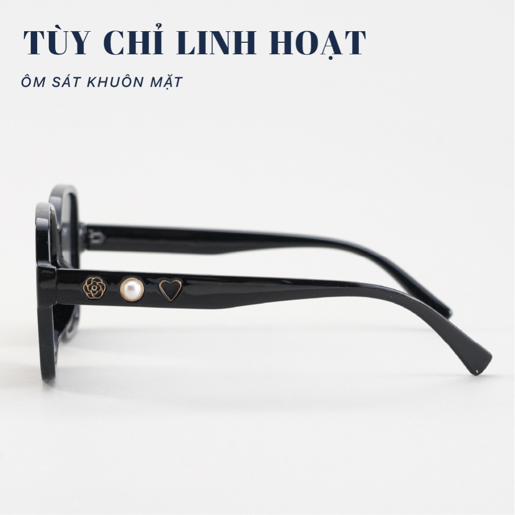 Kính mát nam nữ LB EYEWEAR gọng kính râm đi biển thời trang chất liệu nhựa cao cấp Oversize, gọng bao trọn tròng C13