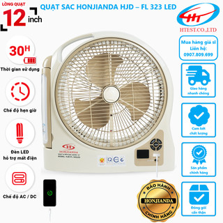 Quạt sac honjianda hjd – fl 323 led - hàng chính hãng