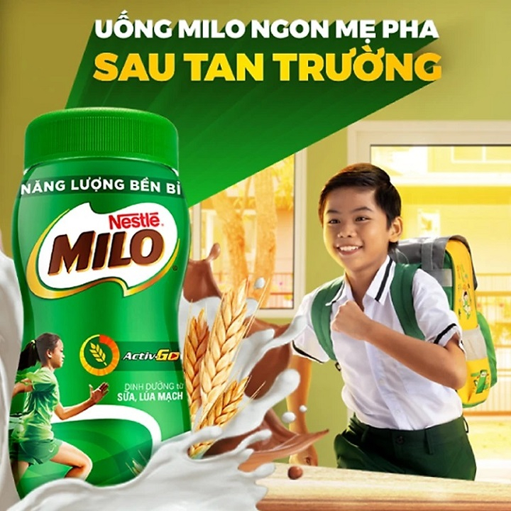 Thức uống lúa mạch Nestlé Milo nguyên chất (Hũ nhựa 400g, Bịch 15 gói)