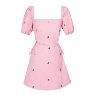 [ORDER] Váy hồng cherry khoét eo (có ảnh thật)