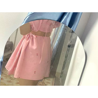 [ORDER] Váy hồng cherry khoét eo (có ảnh thật)