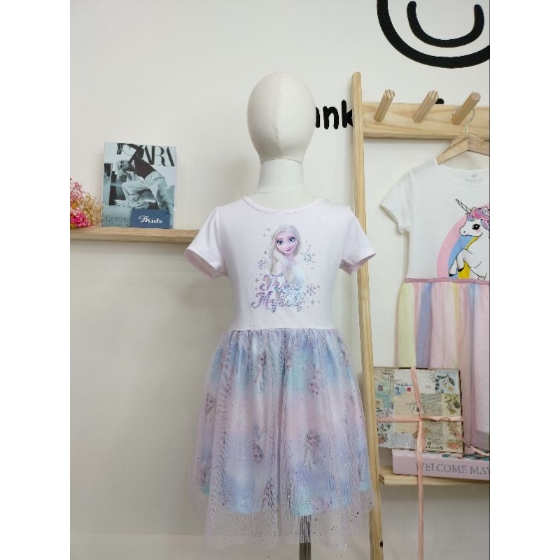 Váy vải tuyn Elsa bé gái HM Authentic