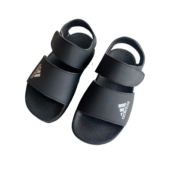 Dép sandal cho bé - chống trơn trượt  Adidasss đen + trắng full sz 26 - 35