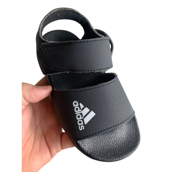 Dép sandal cho bé - chống trơn trượt  Adidasss đen + trắng full sz 26 - 35
