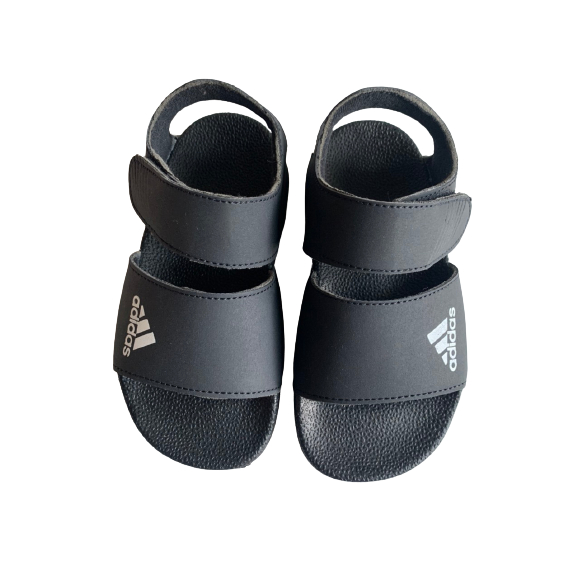 Dép sandal cho bé - chống trơn trượt  Adidasss đen + trắng full sz 26 - 35