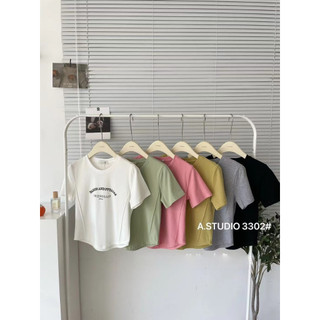 Áo Thun cổ tròn tay ngắn Dáng ôm vải mềm chất mát hàng cao cấp siêu hot p64