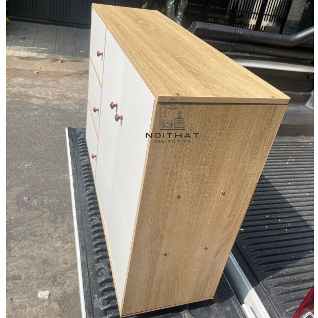 Tủ gỗ lắp ghép tiện ích nhiều cánh cửa ngăn chứa đồ đa năng chất liệu MDF chống nước - LM5