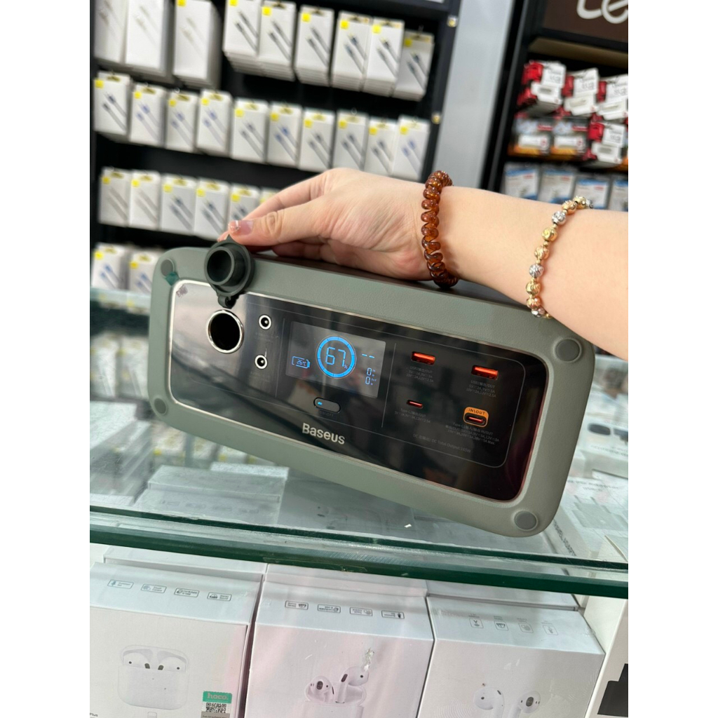 Trạm điện dự phòng Baseus 180.000mah 600W / Trạm sạc dự phòng CHERY hoặc ATOMESS 1200W ~999Wh