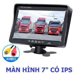 MÀN HÌNH 7INCH CHUẨN HD (CÓ IPS SIÊU NÉT) GẮN TAPLO DÀNH CHO Ô TÔ 12-24V