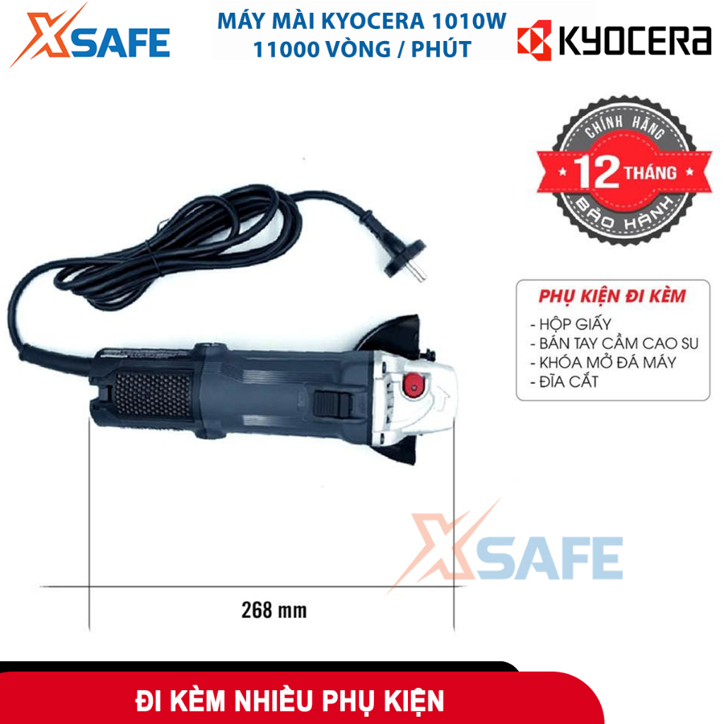 Máy mài cầm tay KYOCERA-NHẬT AG1009 đĩa mài 100mm 1010W cực mạnh Máy c