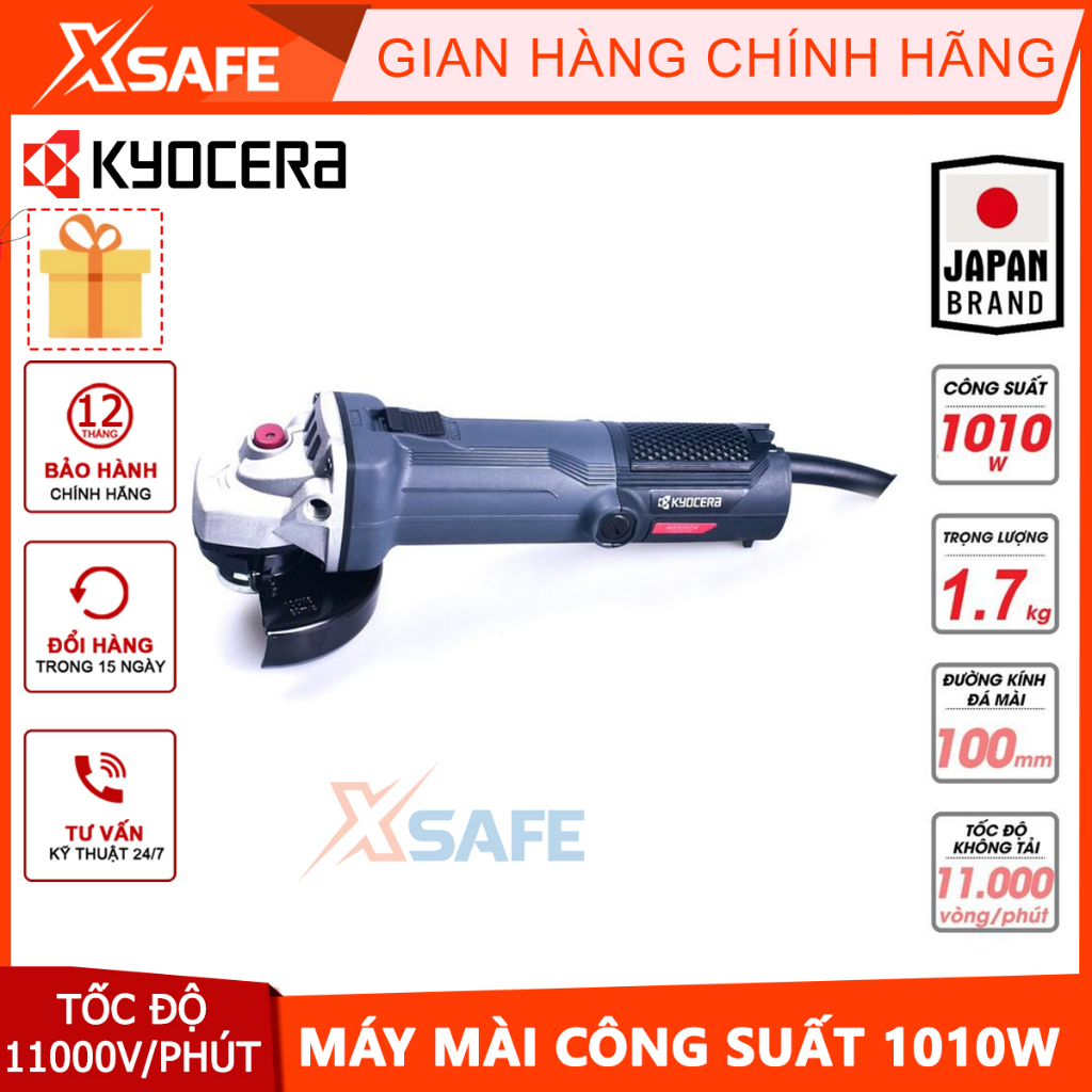 Máy mài cầm tay KYOCERA-NHẬT AG1009 đĩa mài 100mm 1010W cực mạnh Máy c