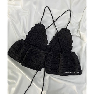 Áo móc len Ruffle Top crochet ✨