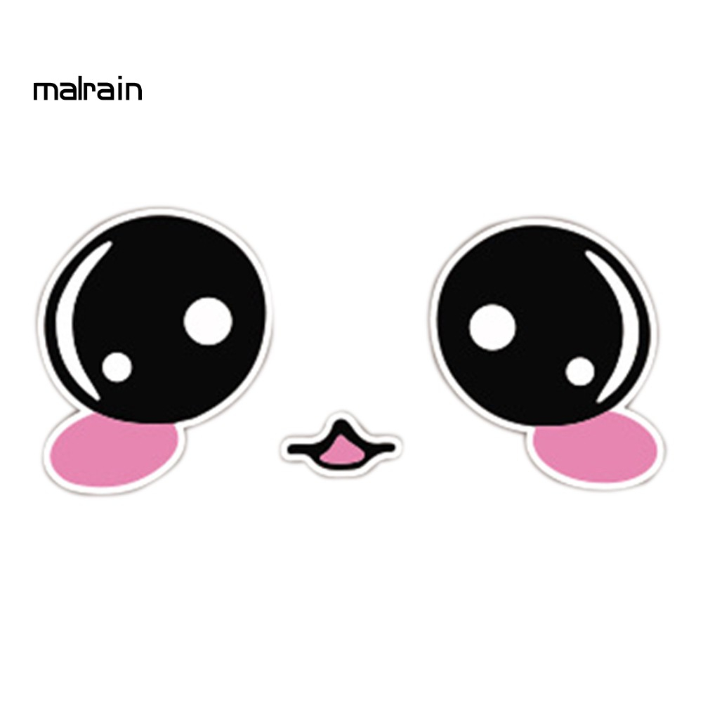 Tem dán gương sitcker dễ thương dán gương oto- Decal trang trí gương xe nghộ nghĩnh by DV AUTO